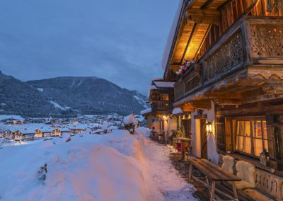 Hütten mit Panoramablick